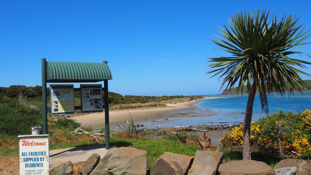 Surat Bay Lodge By The Sea/Backpackers Hostel Owaka Bagian luar foto